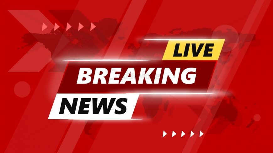 Slide of Breaking News Heading