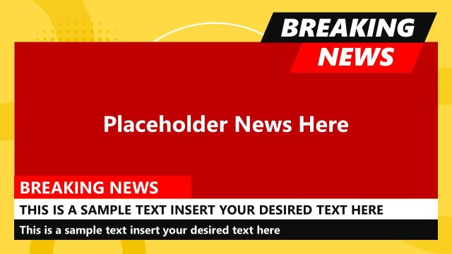 News Broadcast Breaking News Template