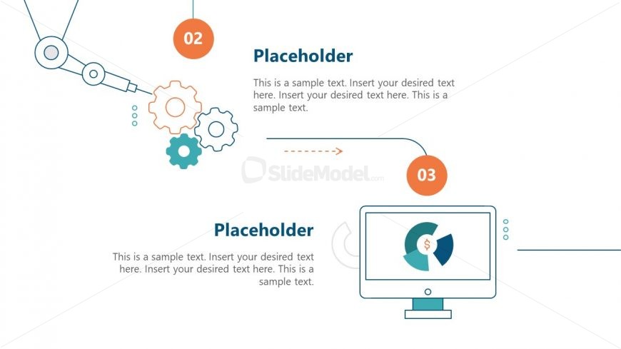 PPT Robo-Advisor Timeline Diagram Template