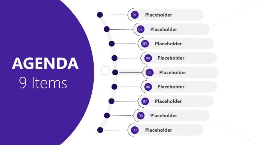 Presentation of 9 Steps Agenda PowerPoint