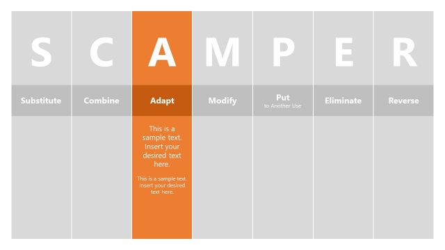 SCAMPER PowerPoint Adapt Slide