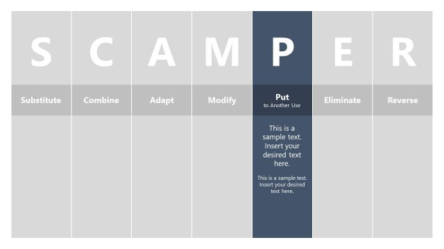 SCAMPER PowerPoint Put Another Use Slide