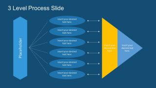 Blue Theme 3 Level Flow Chart Template 