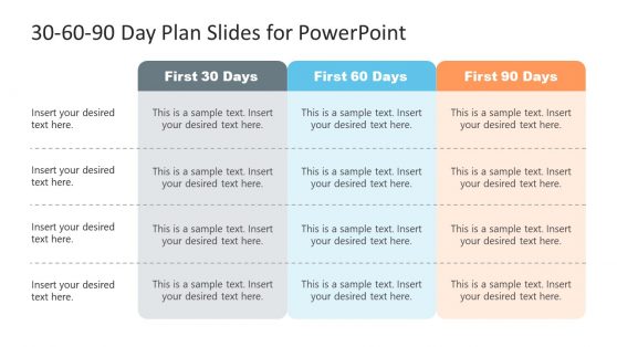 30 60 90 Day Plan PowerPoint Templates Slides for Presentations