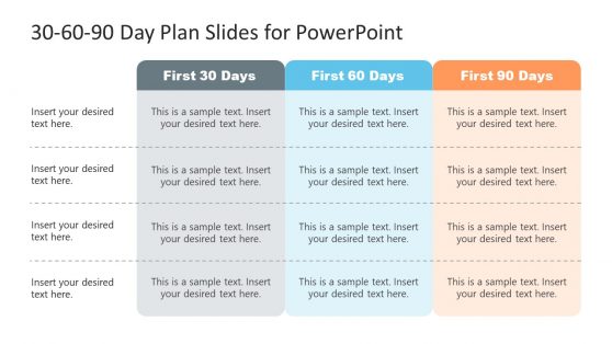 30 60 90 Day Plan PowerPoint Templates Slides For Presentations