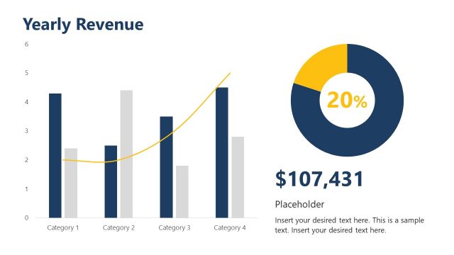 Annual Report Template – Editable Yearly Revenue Chart
