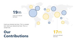 Our Contribution Map Slide for Annual Report Template 