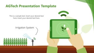 Illustration of Irrigation System Technology 