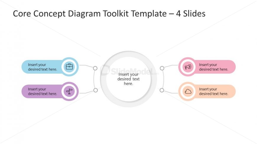 Core Concept Diagram Template Toolkit 4 Items