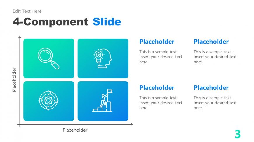 Gradient Matrix Diagram for Business Presentations 