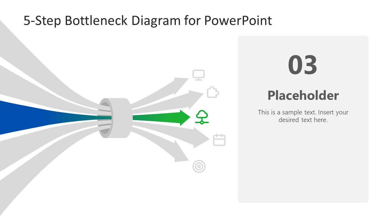 5-Step Bottleneck Diagram PowerPoint Template - SlideModel