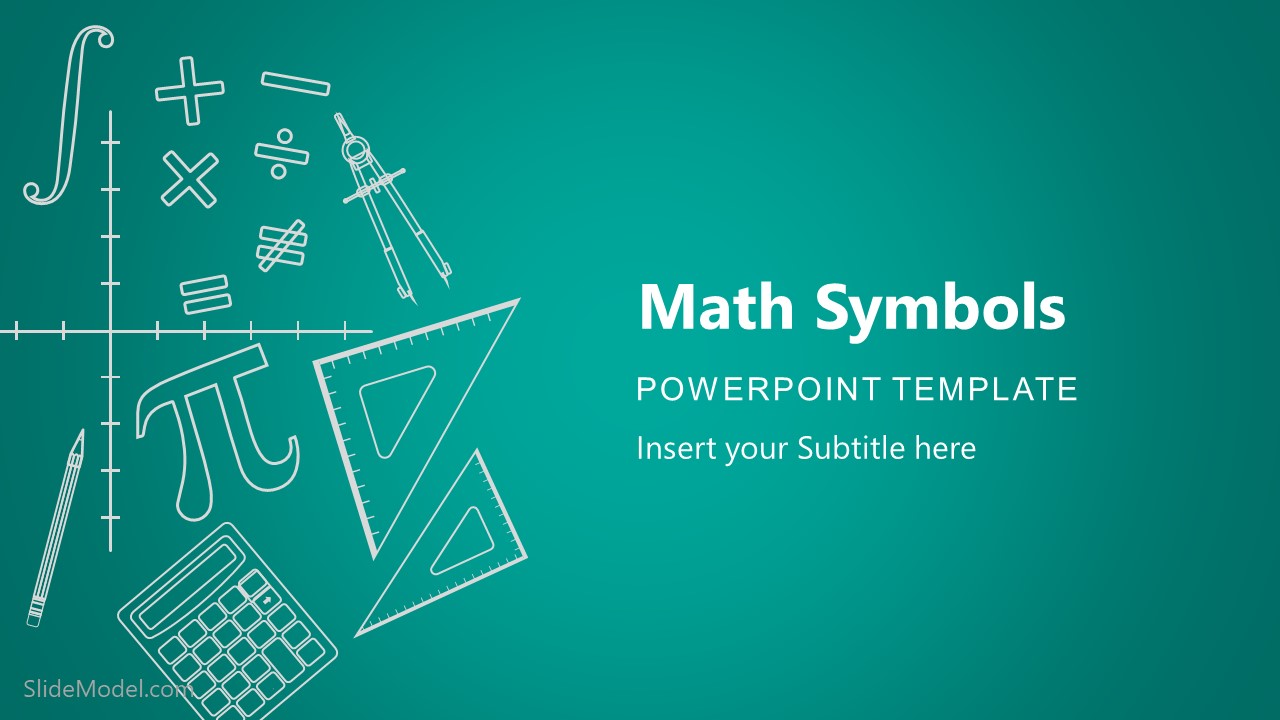 Math Symbols PowerPoint Template SlideModel