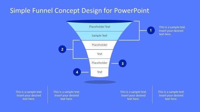 Multi-Level Funnel Chart PowerPoint Diagram