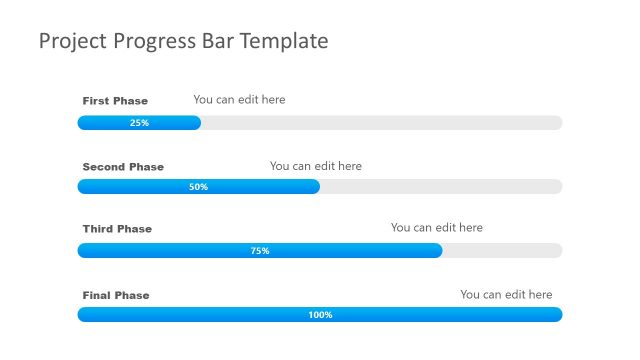 Progress Bar & Feature Comparison Bar PowerPoint Template