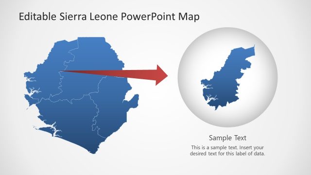 Highlight Sierra Leone Map Region PPT