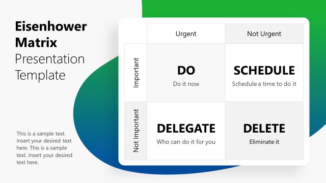 Eisenhower Matrix Presentation Template