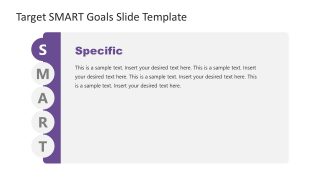 Slide of Specific in SMART Goals in PowerPoint