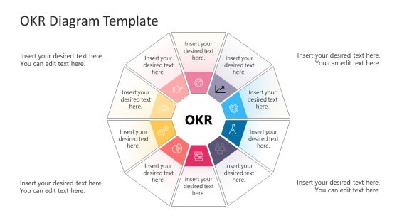 10 Segments Decagon Diagram Template 