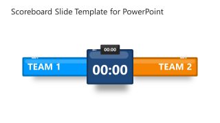 Timer Team Comparison Scoreboard PPT