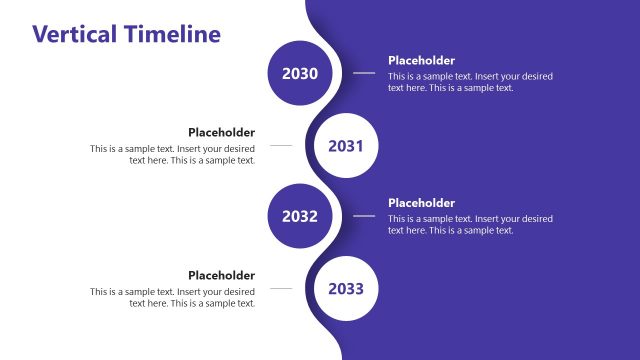 Blue and White Theme Timeline PPT