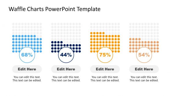 Waffle Charts PowerPoint Template