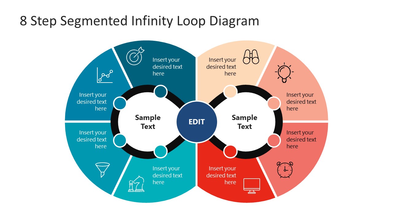 8 Steps Infinite Loop Template Diagram SlideModel