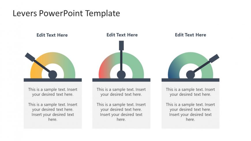 3 Levers Segmented PowerPoint Slide