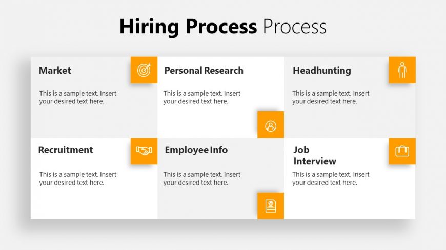 6 Segments for Hiring Process Presentation 