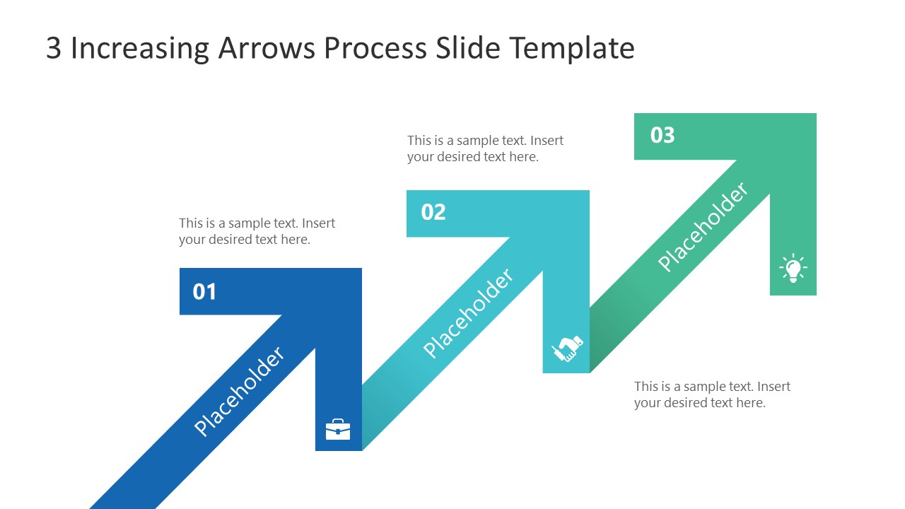 3 Steps Arrows Diagram PowerPoint 