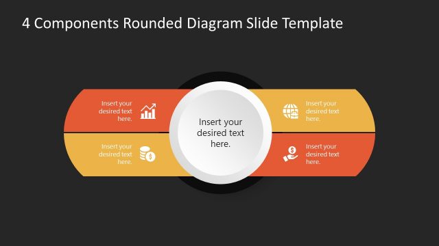 4 Components PowerPoint Core Diagram