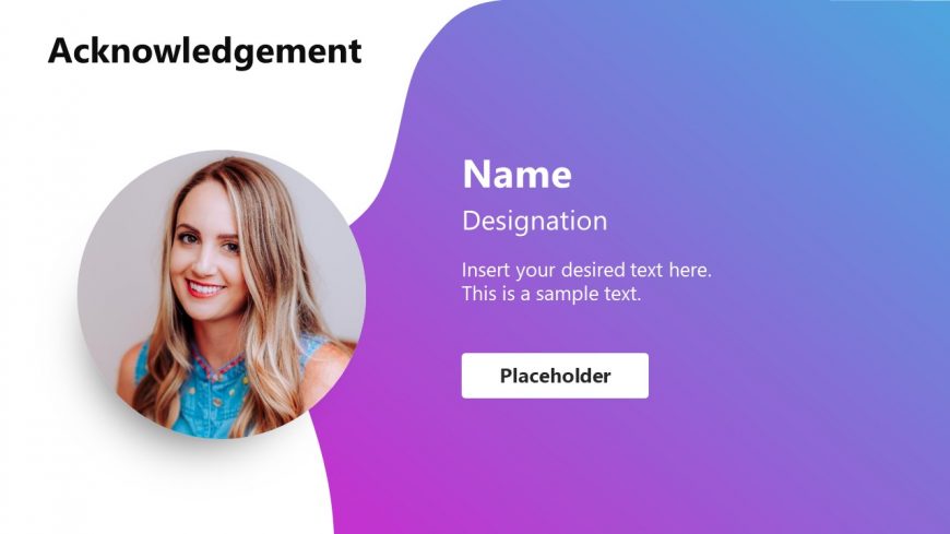 Acknowledgment Slides Employee Four Template