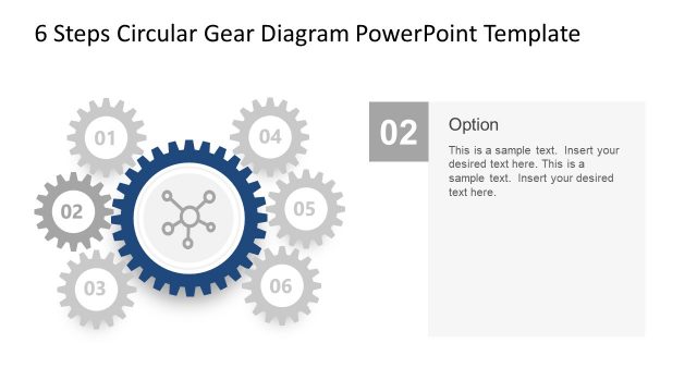 Circular Gear Diagram PowerPoint Item 2