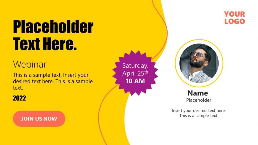 Creative Layout of Webinar Cover Event Invite