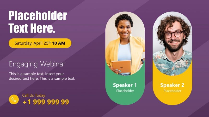 Presentation of 2 Speakers Webinar Invitation
