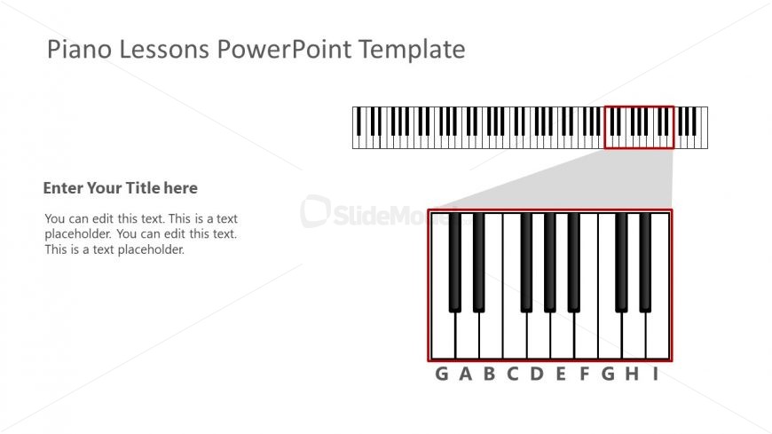 PowerPoint Piano Keyboard Illustration