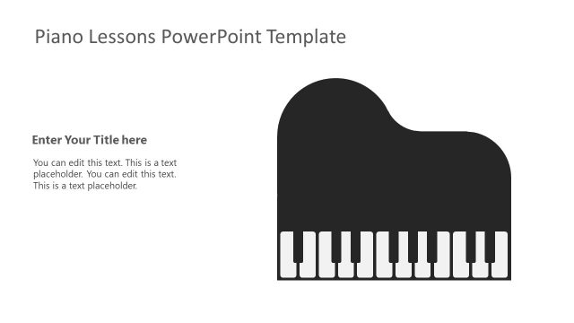 Top View of Classic Piano PowerPoint