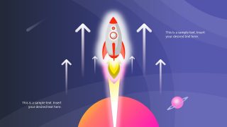 Startup Space Rocket Concept PowerPoint 