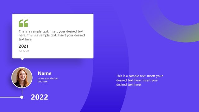 Animated Timeline Template for Testimonials