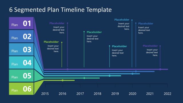 6 Segmented Plan Timelines Slide