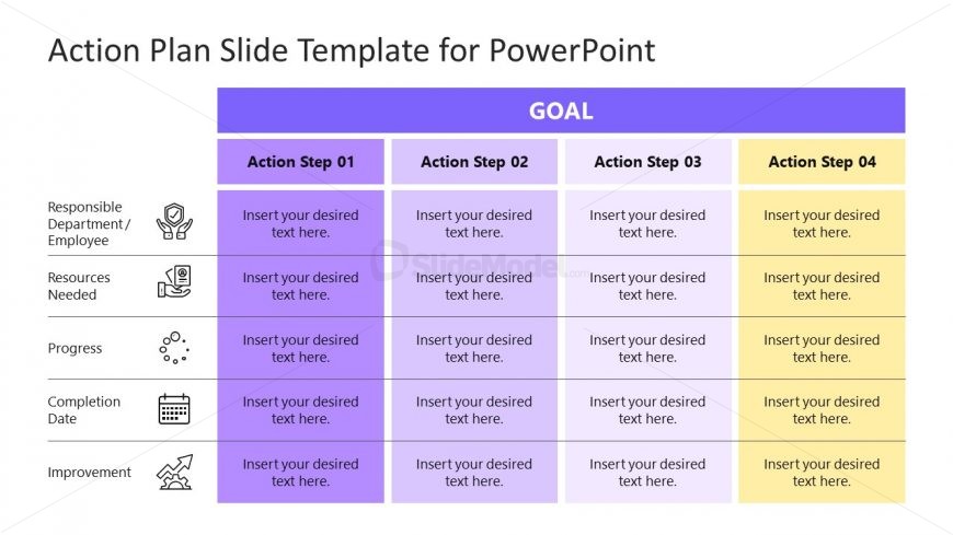 Action Plan PowerPoint Diagram