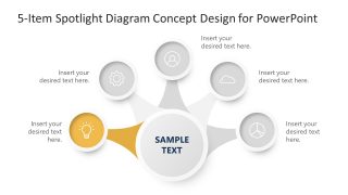 5-Item Spotlight PowerPoint Template
