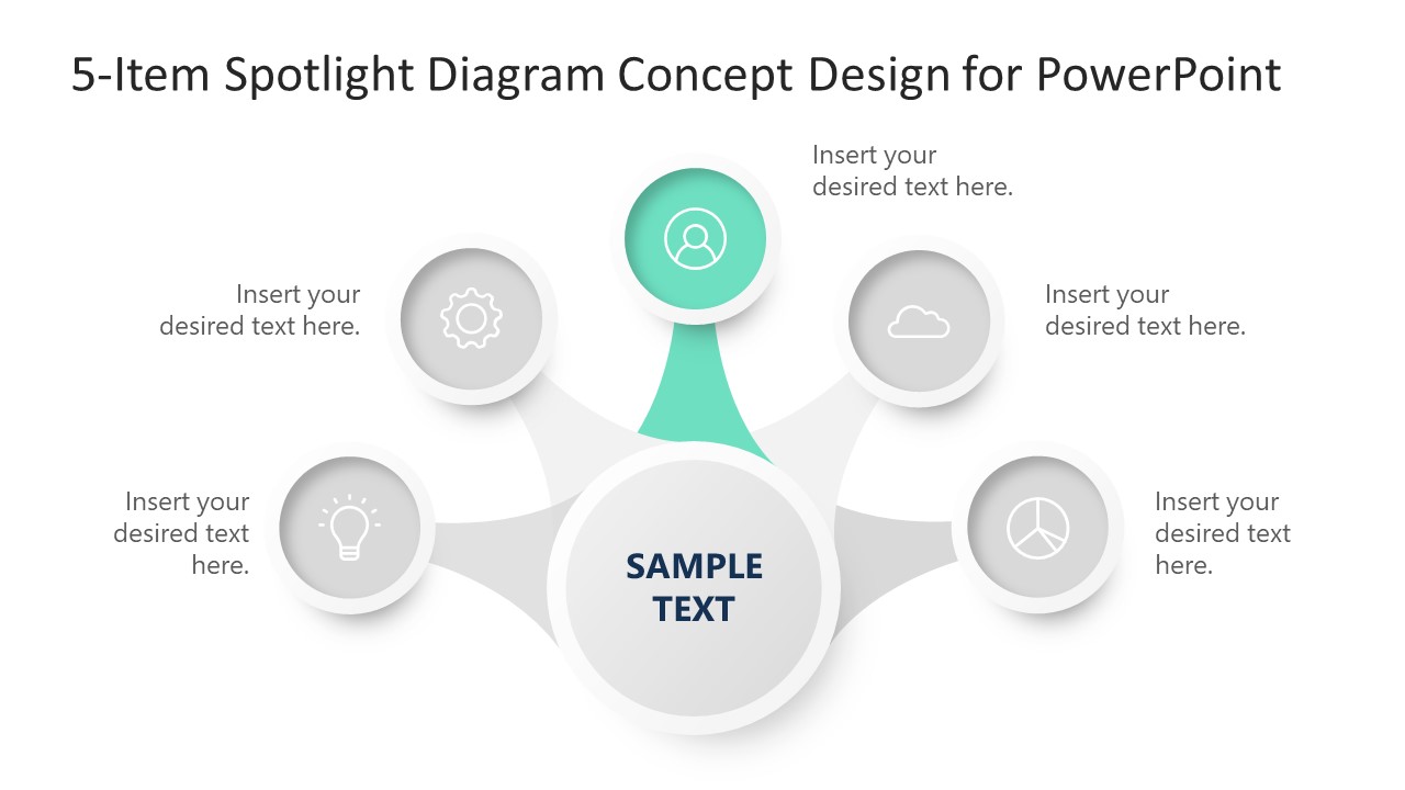 5 Step Concept Design PowerPoint Template