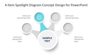 4 Step Concept Diagram for PowerPoint