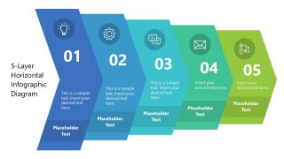 PPT Template for 5-Layer Horizontal Infographic Diagram