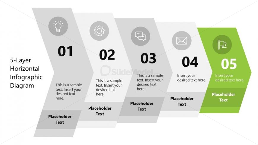 5-Step Infographic Diagram Template