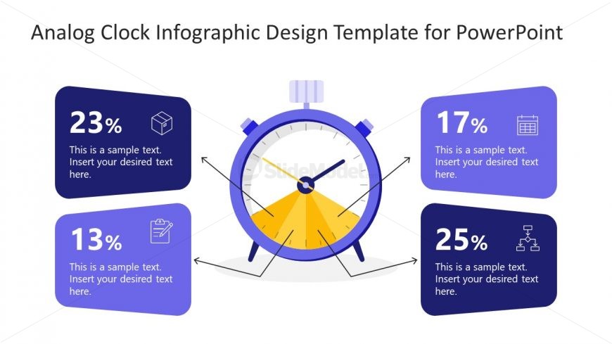 PPT Template of Analog Clock Infographic Design