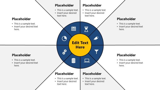 Circular 8-Item Canvas Template for PowerPoint