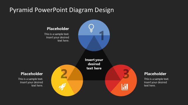 3 Steps Pyramid Diagram
