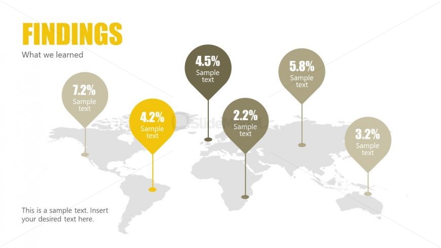 Consulting Report - Map Pointer Infographic Slide