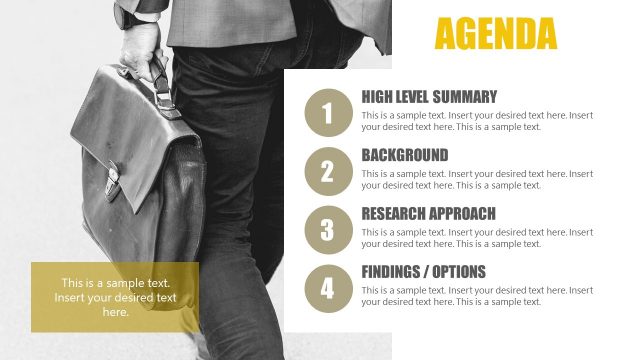 Agenda Slide Template